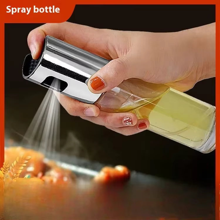 Glass Oil Spray Bottle – Cooking Oil & Vinegar Dispenser | Less Oil, Healthy Cooking