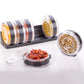 Cylinder Spice Rack Seasonings Tray-Set Of 6
