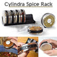 Cylinder Spice Rack Seasonings Tray-Set Of 6